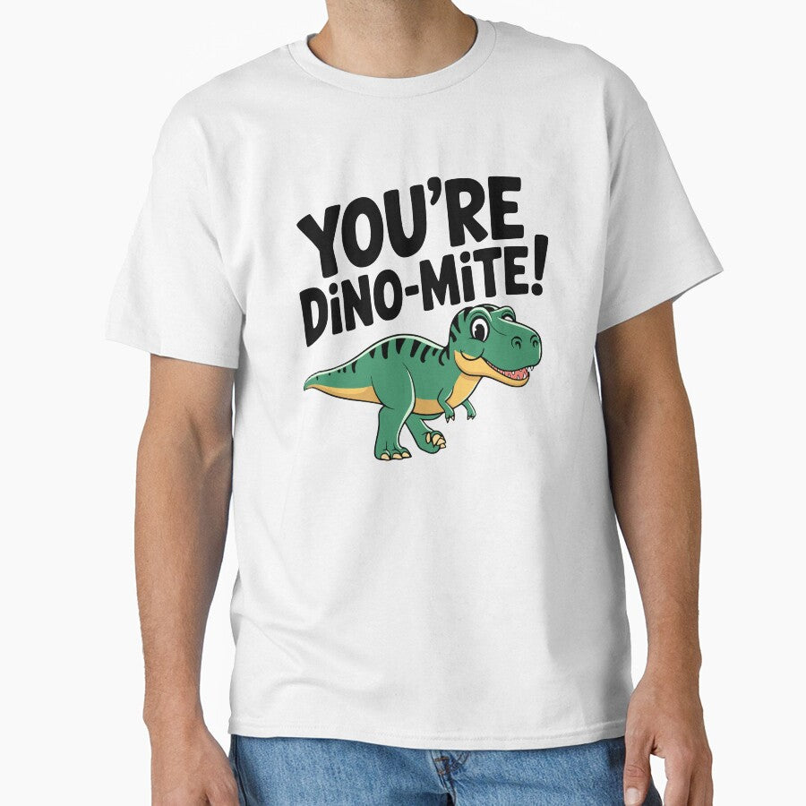 You're Dino-Mite! Cute Dinosaur Pun by PMCreative