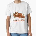 Calm Is a Skill Funny Cartoon Sloth by DandelioMoon