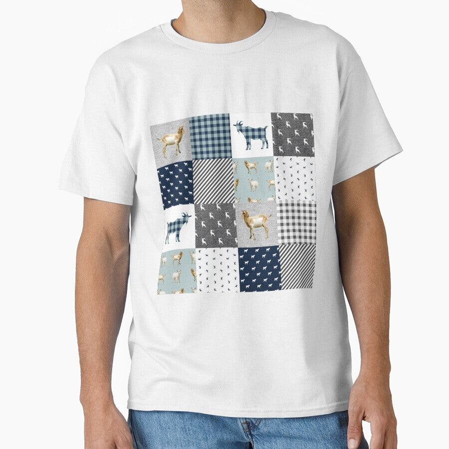 Goat Animal Plaid by LarinaBeauty