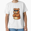 Confident Cartoon Bear Illustration by RelateAndTee