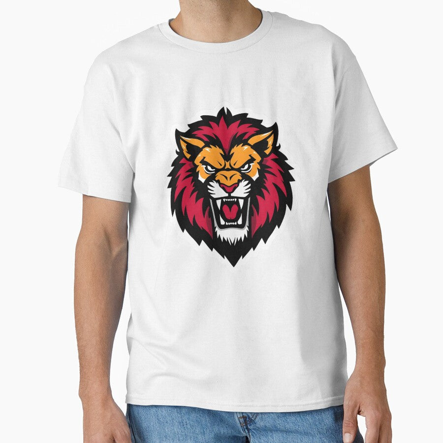 Savage Lion Head – Bold Roaring King Mascot Design by Kavya Art