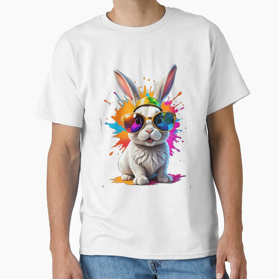 Rabbit, design, golden cap, glasses by Dan9010