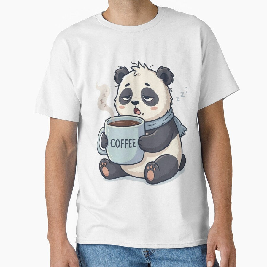 Sleepy Panda Monday Mood by WittyWear Designs