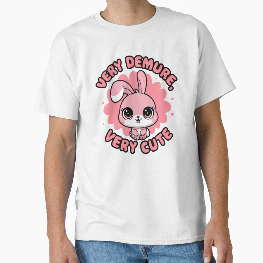 Very Demure Very Cute Pink  Rabbit by Merch-Kitsune