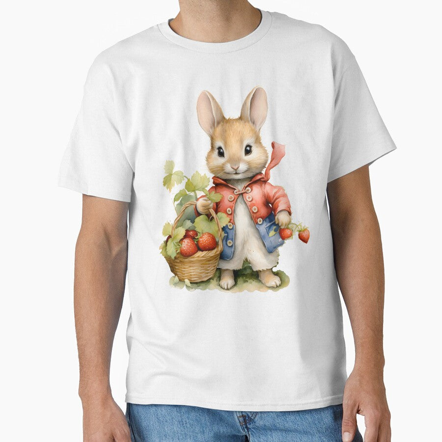 Cute Bunny Rabbit pick up Strawberry by BellaLawi