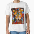 Lion "Colour Me King" Abstract Painting by AureliaReneeArt
