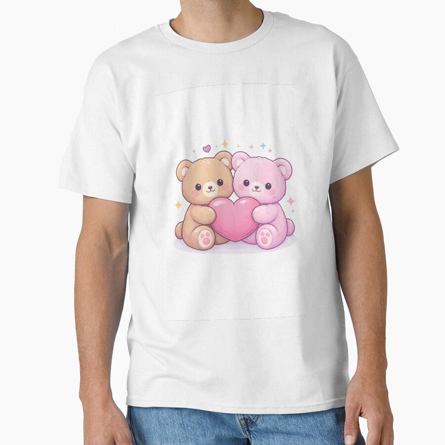 Cute Teddy Bear with Heart – Kawaii Plush Toy Illustration by DrizzyV