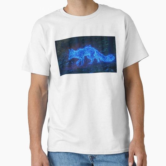 Fox Spirit in a Mystical Blue Energy Glow by Amr Siam
