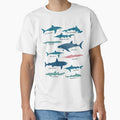 Types Of Sharks Educational Collection Marine Biology Gifts by JokeGysen