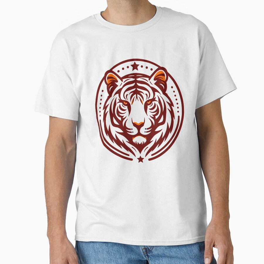 Red Majestic Tiger Emblem – Fierce and Bold Design by FunnehGacha