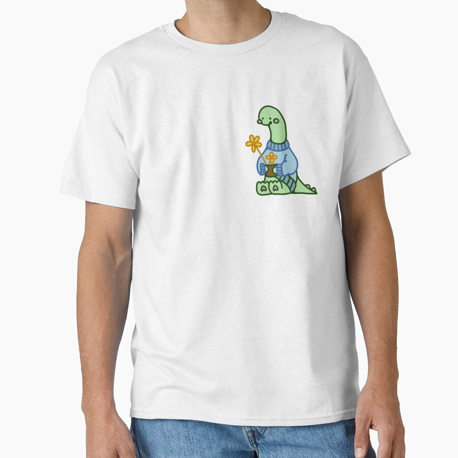 Cute dinosaur dino flower by dinosaurfibi