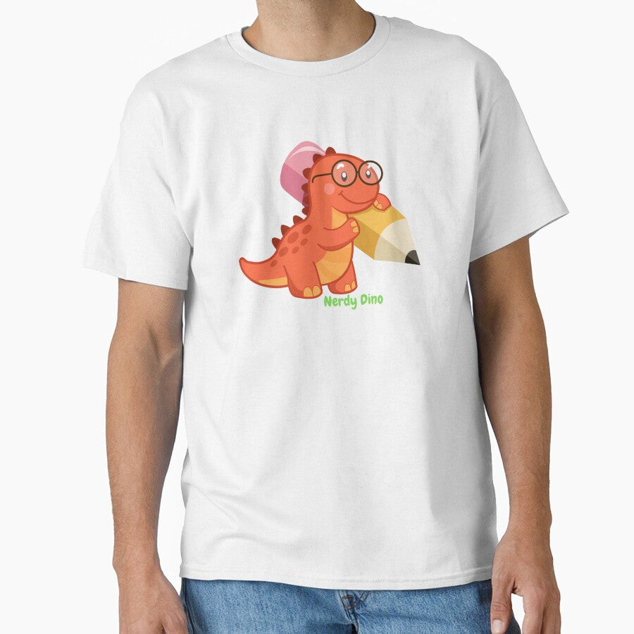Nerdy Dino Cute Dinosaur with Glasses Kids Design by unglaublichGut