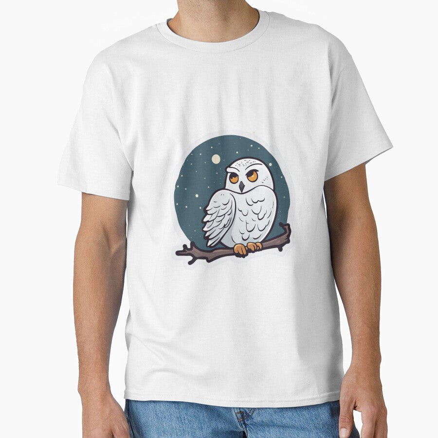 Snowy Owl at Night by FamiliarPufferfish