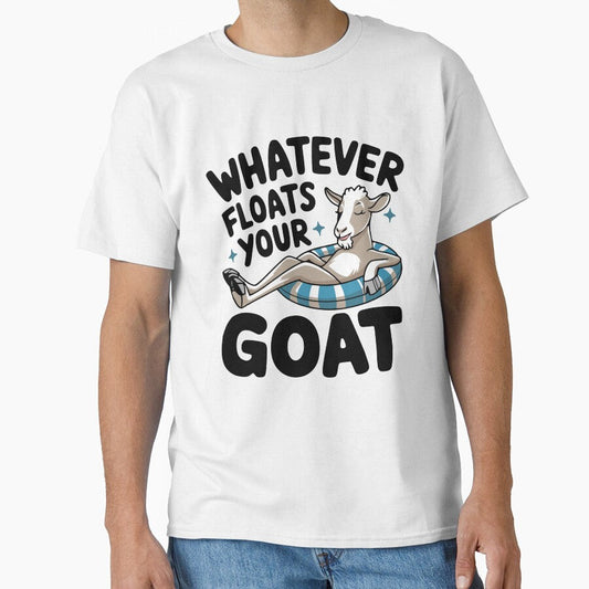Whatever Floats Your Goat! Funny Goat Pun by PMCreative