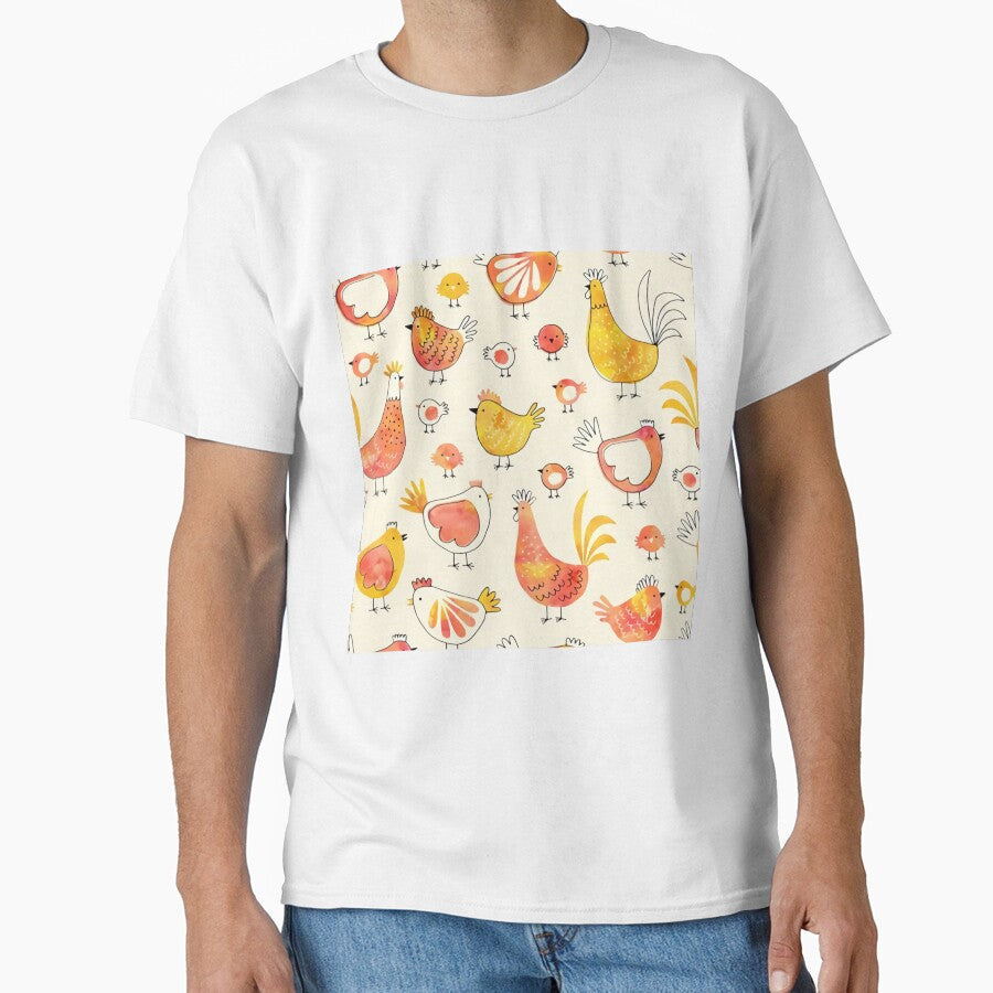 Chicken in vintage yellow by Mnightsa