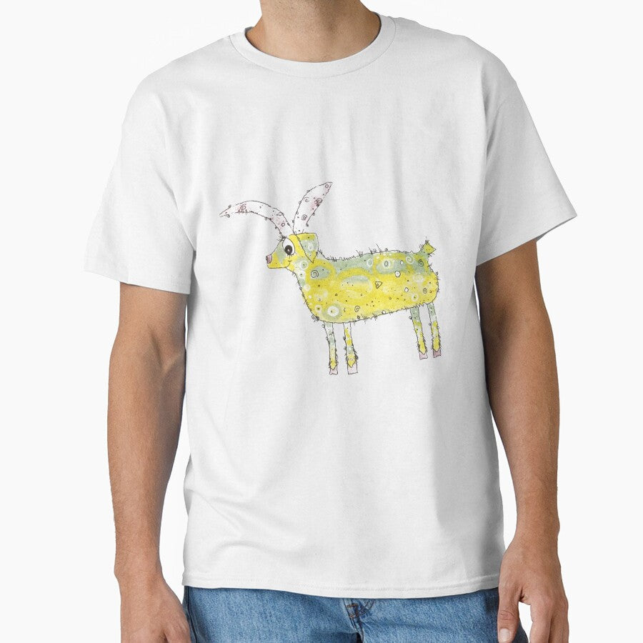 Sweet little goat out at feed by bluelandfriends