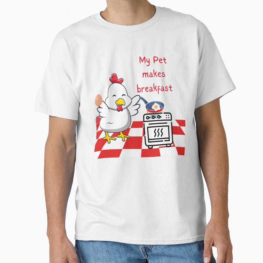 My Pet Makes Breakfast - Funny Chicken Design by HppyHnsnGardens