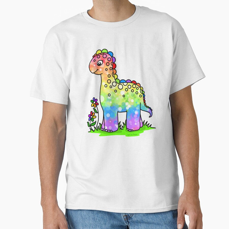 Rainbow Dinosaur by Art by Veya