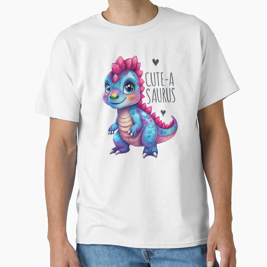 Cute-A-Saurus Baby Dinosaur Kawaii Design by LunaPixelStudio