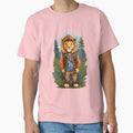 Lion cub explorer in forrest cartoon graphic for kids by CedricNorbinho