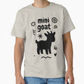 Minimal Mini Goat Art  Clean Goat Graphic Farm Fans by GrumpySableye