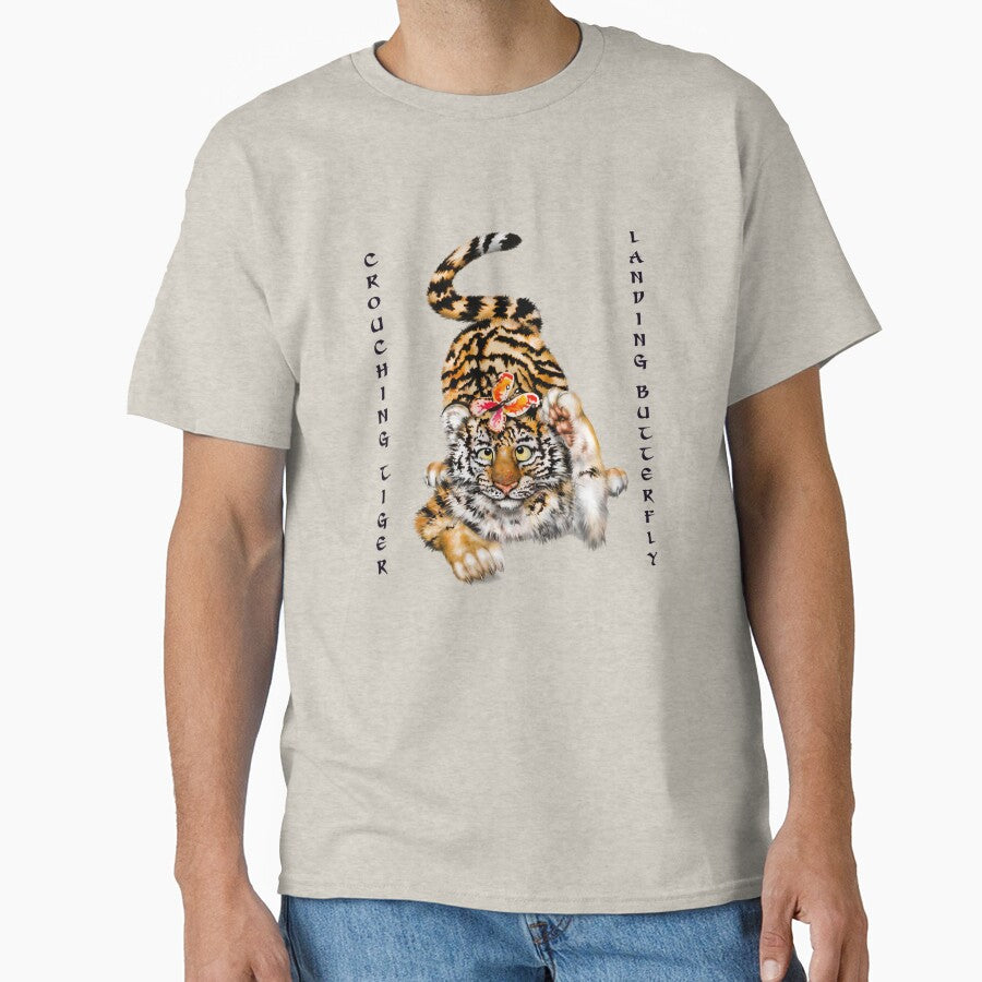 Crouching Tiger Landing Butterfly | WT Cartoon Tiger Cub by Snootrac