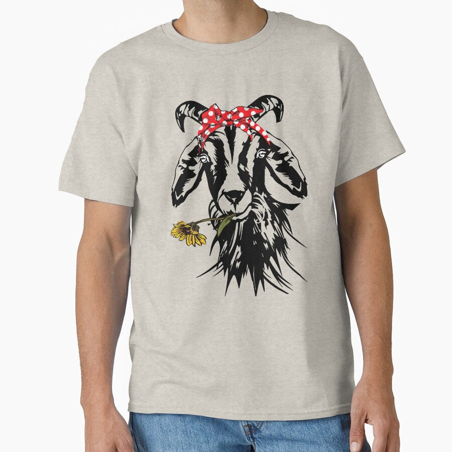 Goats Bandana Farm Animal Lover Funny Goat Graphics by DavidAlun