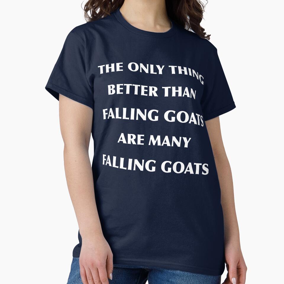 The Only Thing Better Than Falling Goats Are Many Falling Goats Animal Art Goat Art Goat Lover Great Gift Goat Print by TeesByDesign