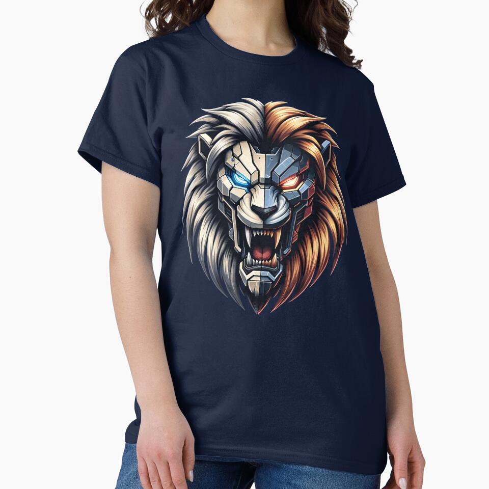 Cyber Lion - Futuristic Half-Robot Half-Wild Lion by MrNobody-Style