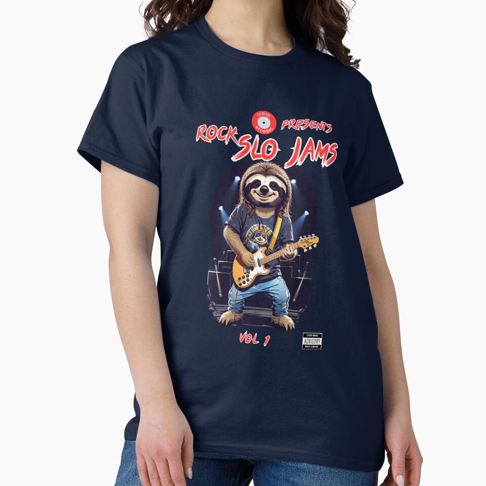 Sloth playing rock guitar music album cover by CedricNorbinho