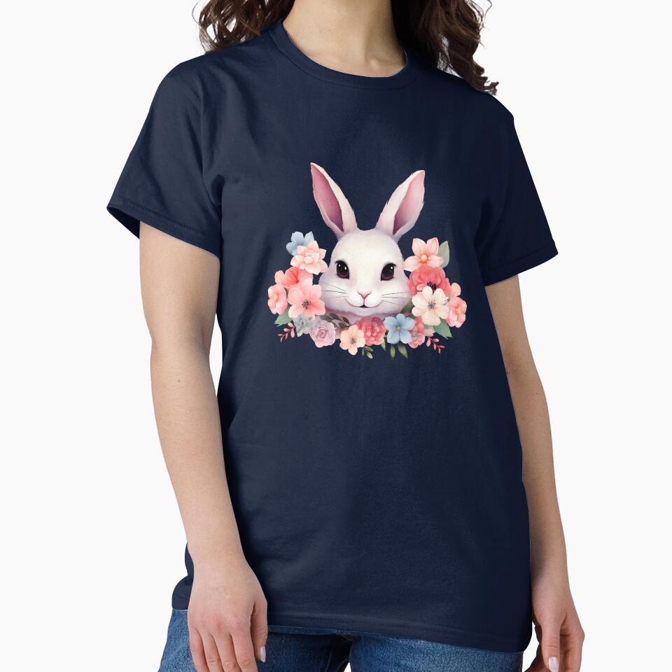 Blossoming Bunny: A Rabbit Amongst a Garden of Colors by unimuse