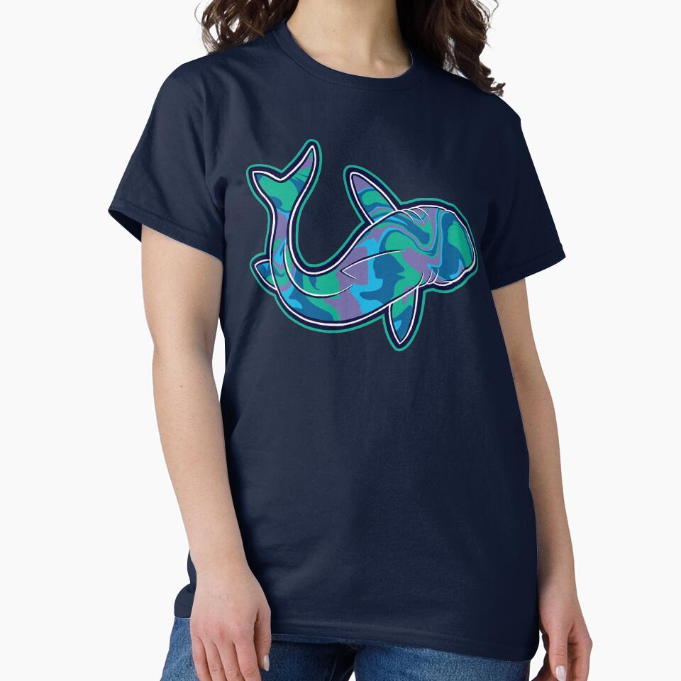 Multi-Colored Shark Print by LaurenCarlson1