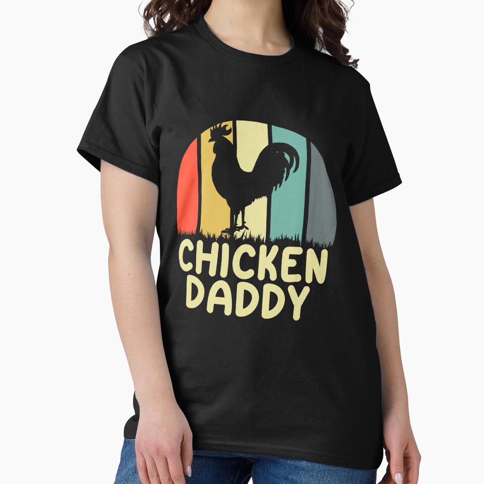Chicken Daddy Shirt, Chicken Shirt,  Chicken Farmer Shirt, Chicken Lover Shirt,  Men's Chicken Shirt, Farm Tees , Chicken Tees For Men by CatchUriDesigns
