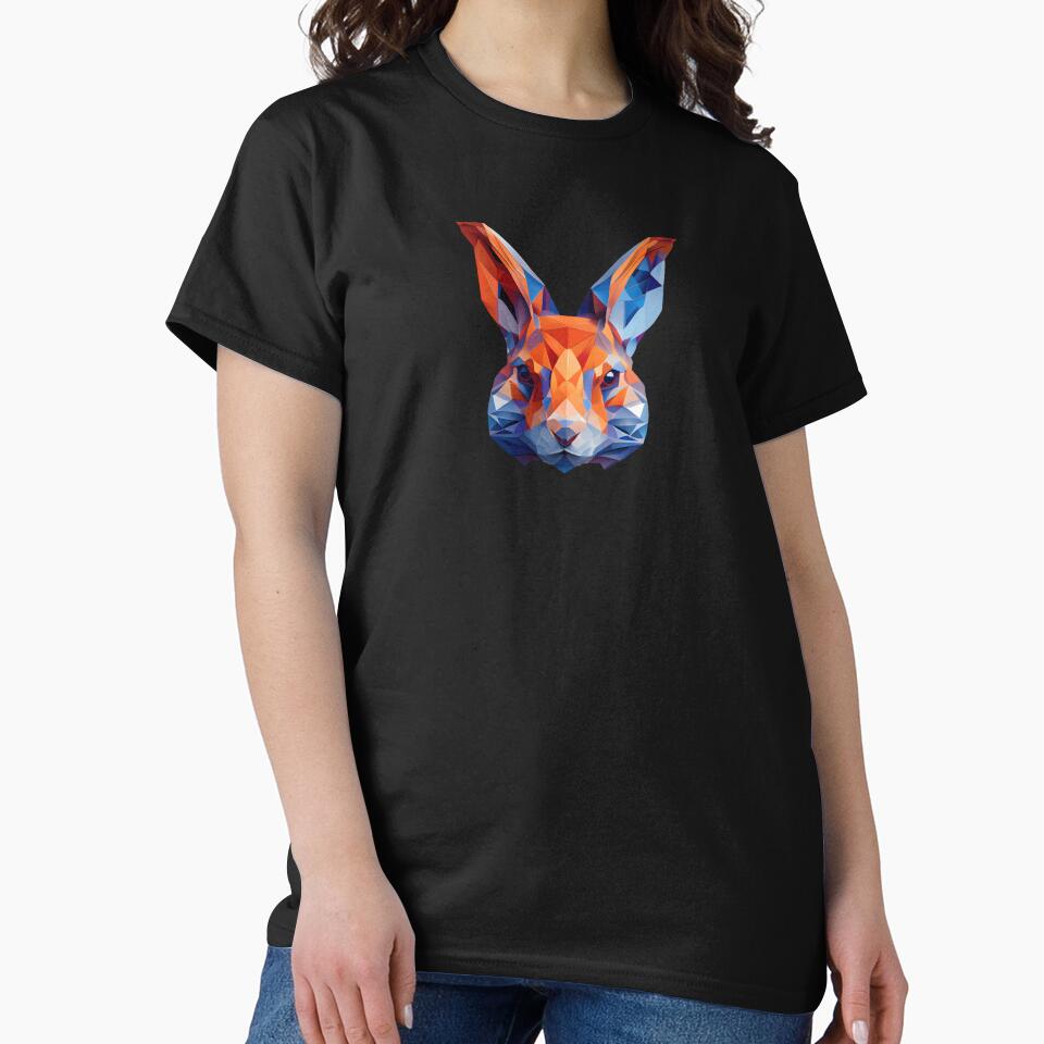 Abstract Rabbit Art: A Colorful Twist on Wildlife Imagery by FiveIntentions