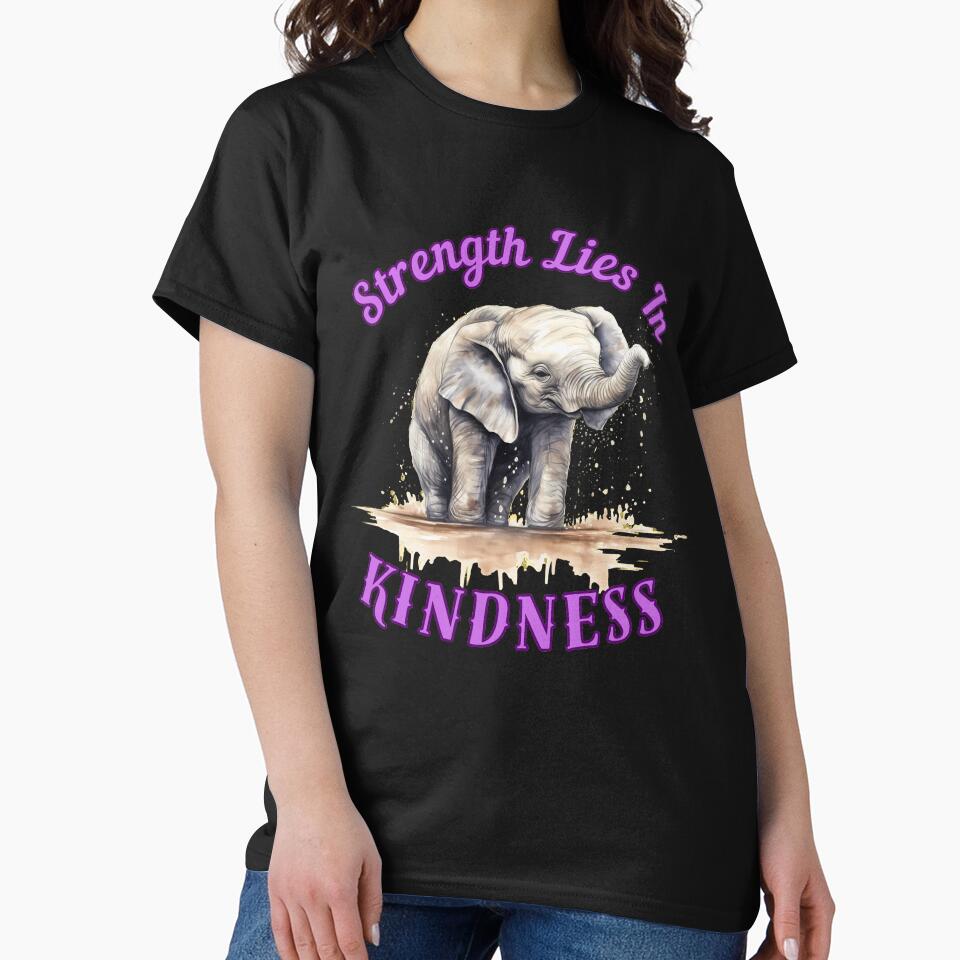 Strength Lies In Kindness. elephant face by ElephantVibes
