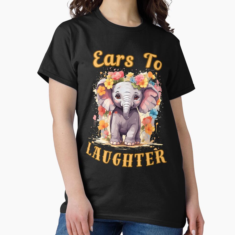 Ears To Laughter. adorable elephant by ElephantVibes