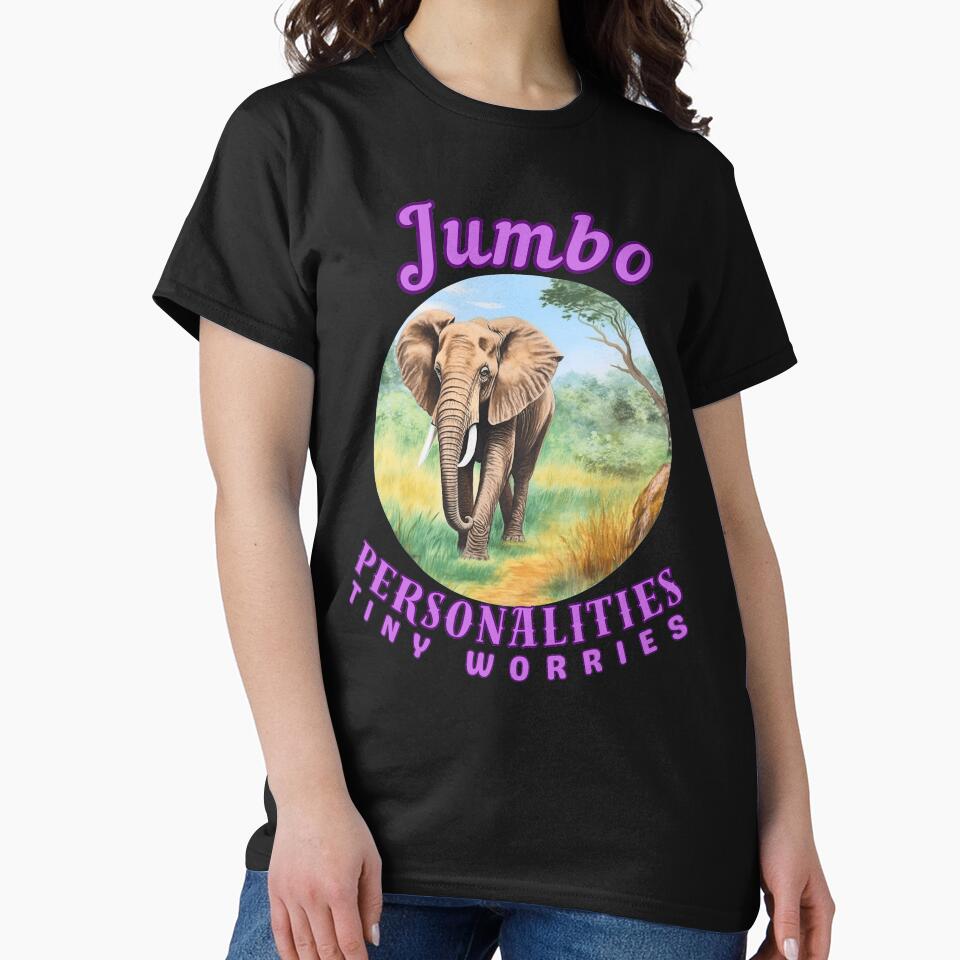 Jumbo Personalities, Tiny Worries. elephant face by ElephantVibes