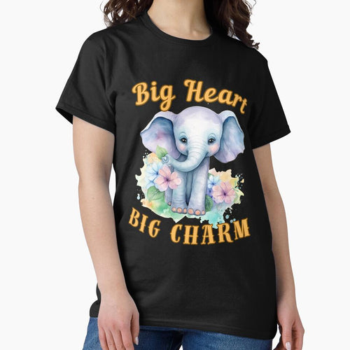 Big Heart, Big Charm. watercolor elephant by ElephantVibes