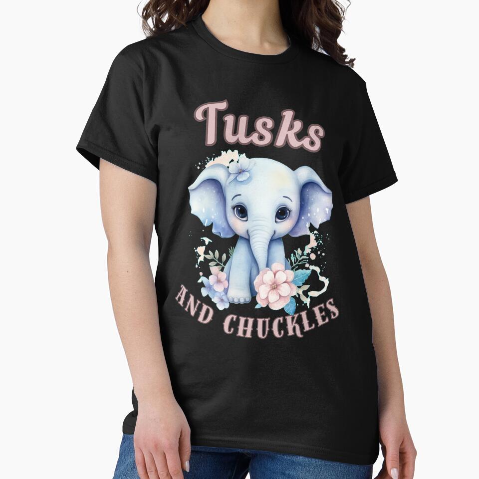 Tusks And Chuckles. elephant head by ElephantVibes