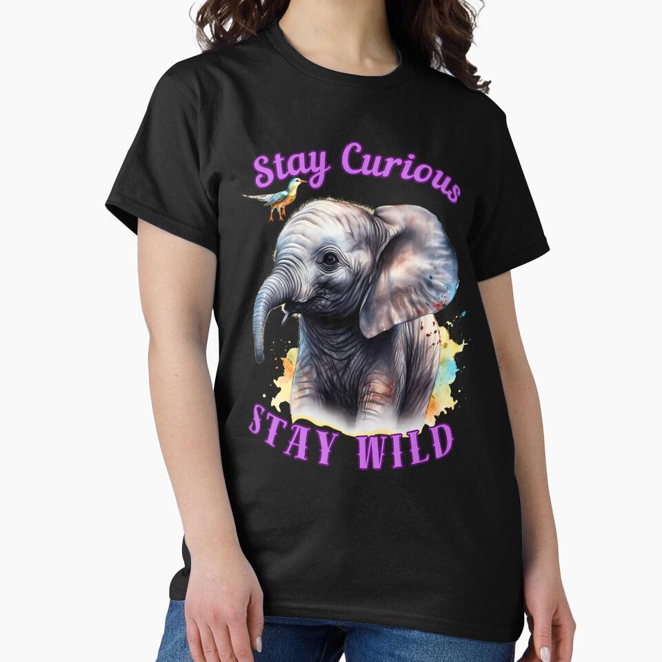 Stay Curious, Stay Wild. elephant face by ElephantVibes