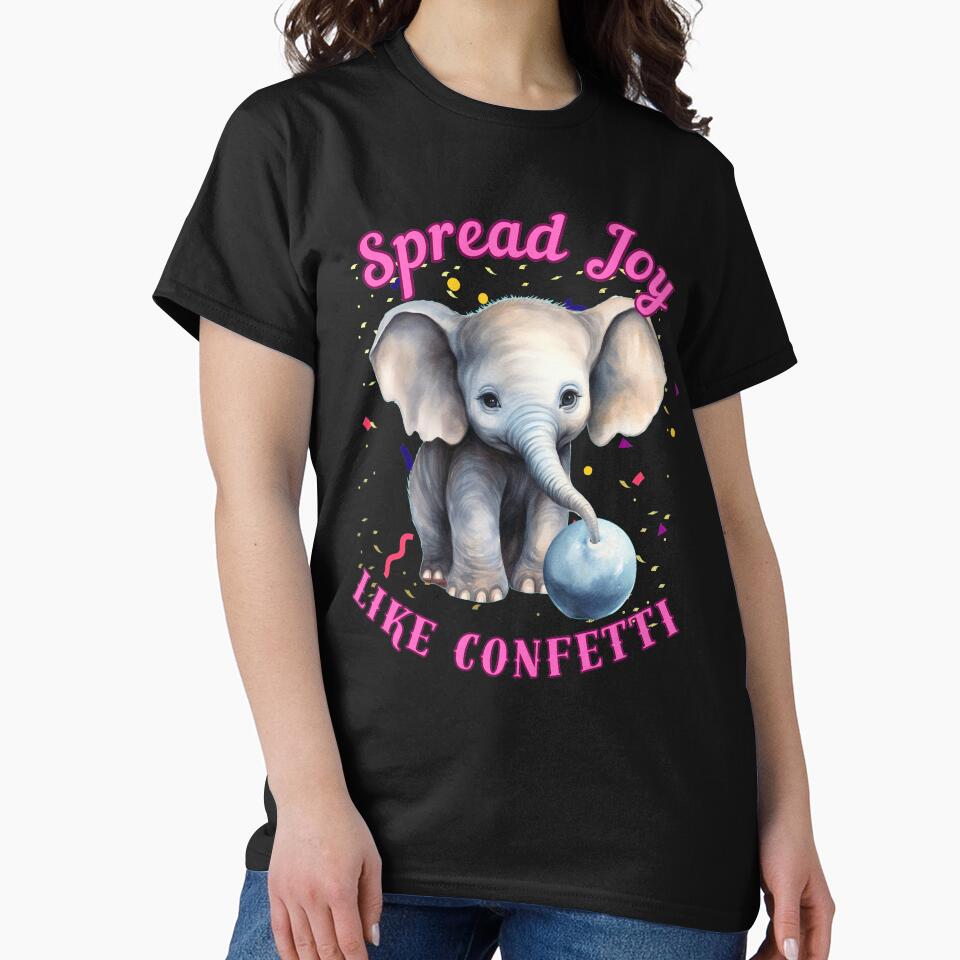 Spread Joy Like Confetti. elephant head by ElephantVibes