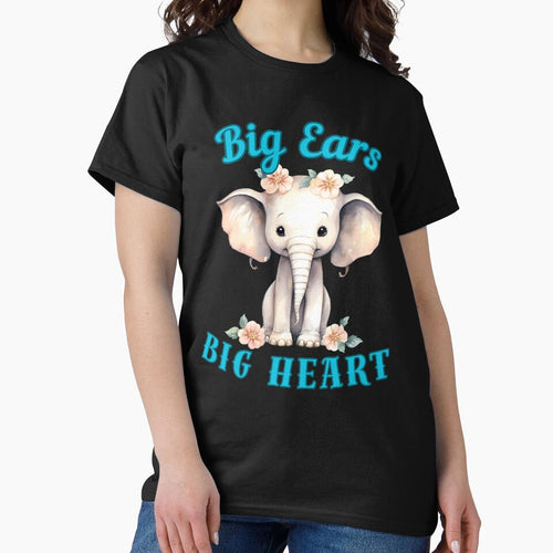 Big Ears, Big Heart. funny elephant by ElephantVibes