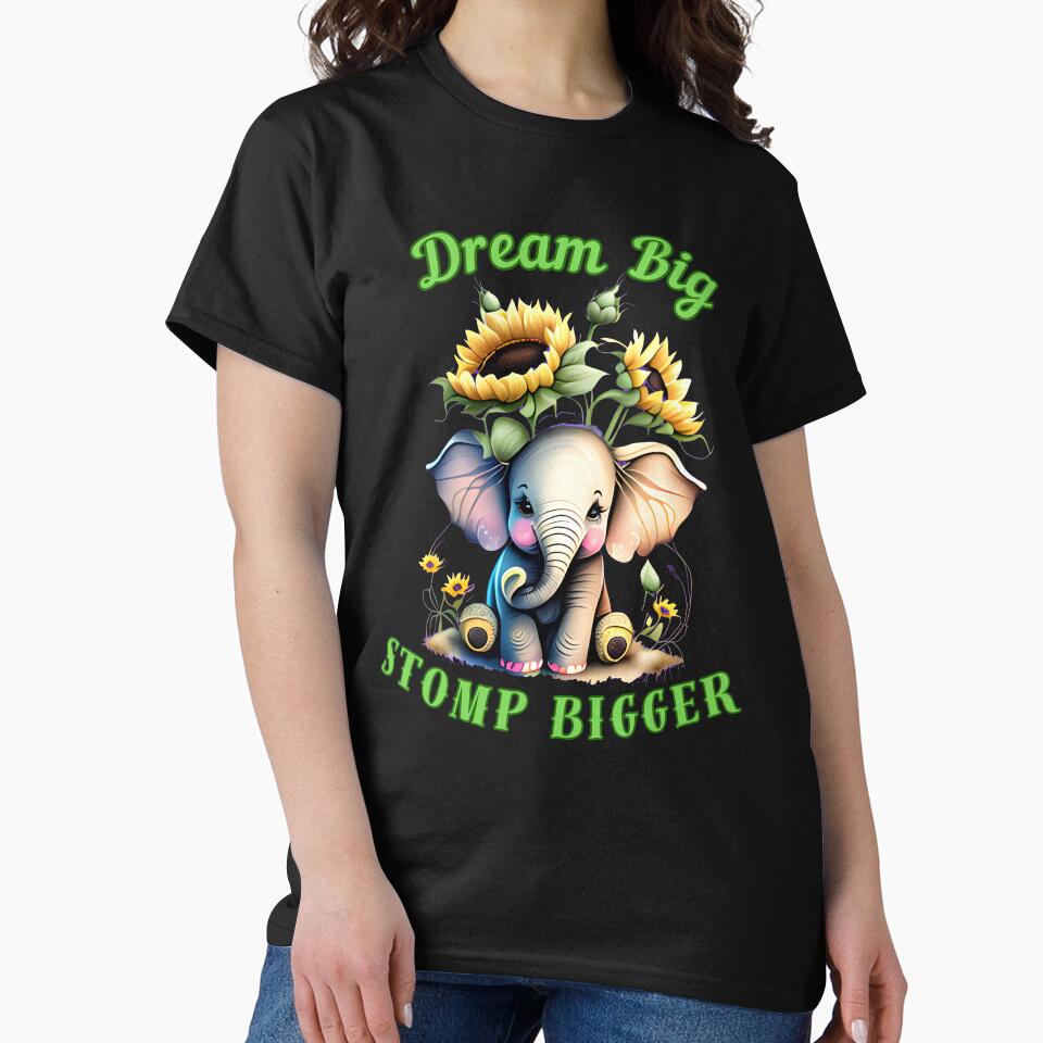 Dream Big, Stomp Bigger. elephant portrait by ElephantVibes