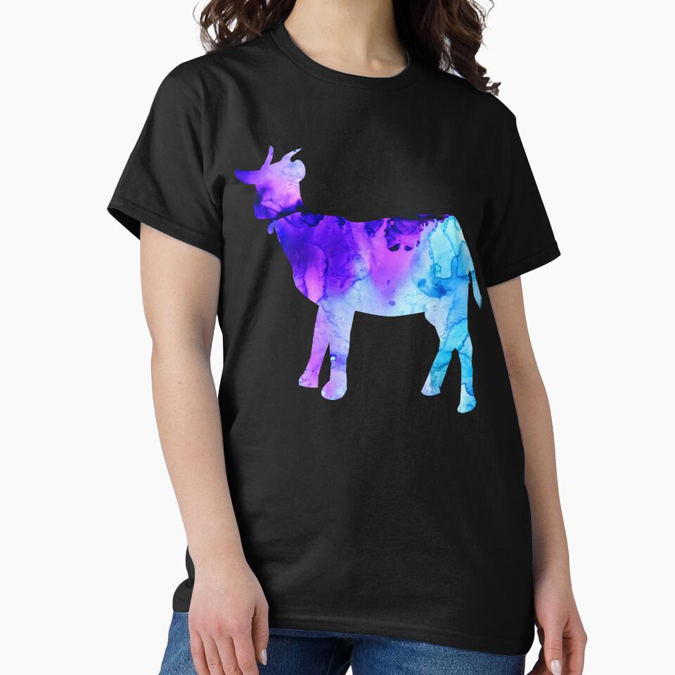 Goat Colorful Watercolor by 37jlee