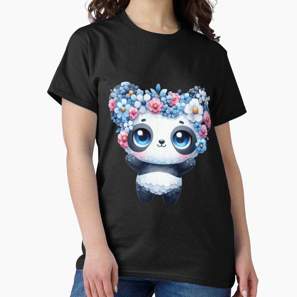 Flower Panda 3 by PANDALOVEART