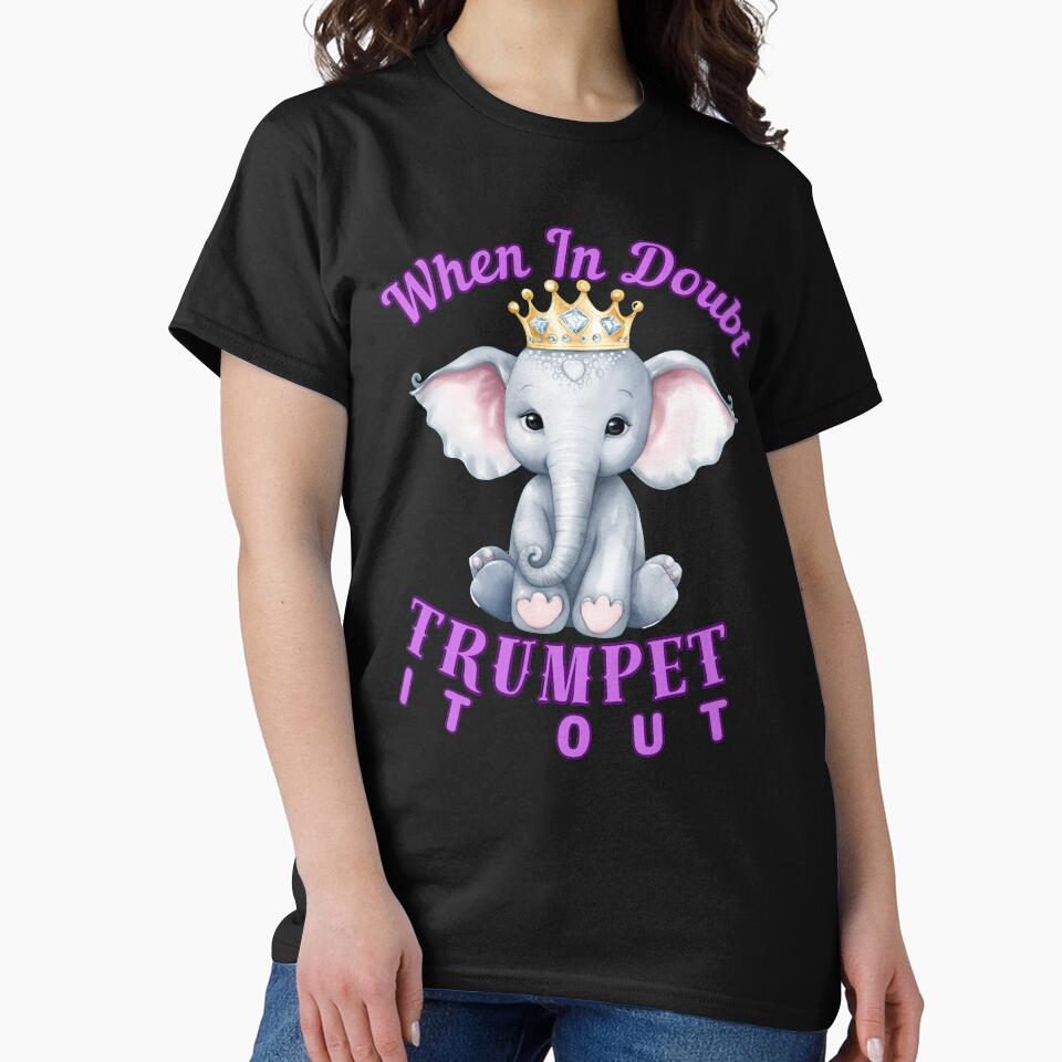 When In Doubt, Trumpet It Out. elephant face by ElephantVibes