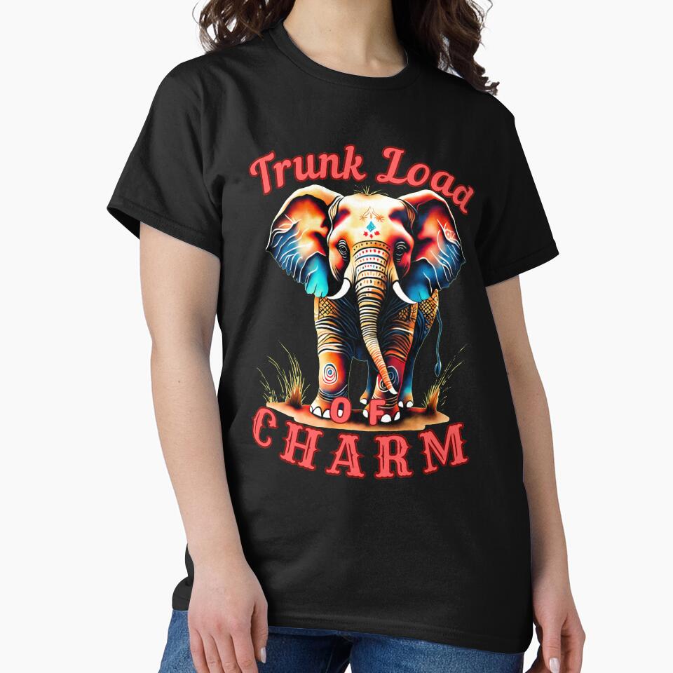 Trunk Load of Charm. colorful elephant by ElephantVibes