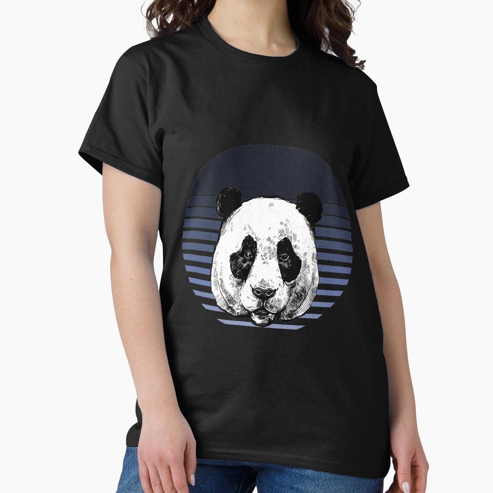 Cute Panda Vintage Bleu Style by Artistry Team