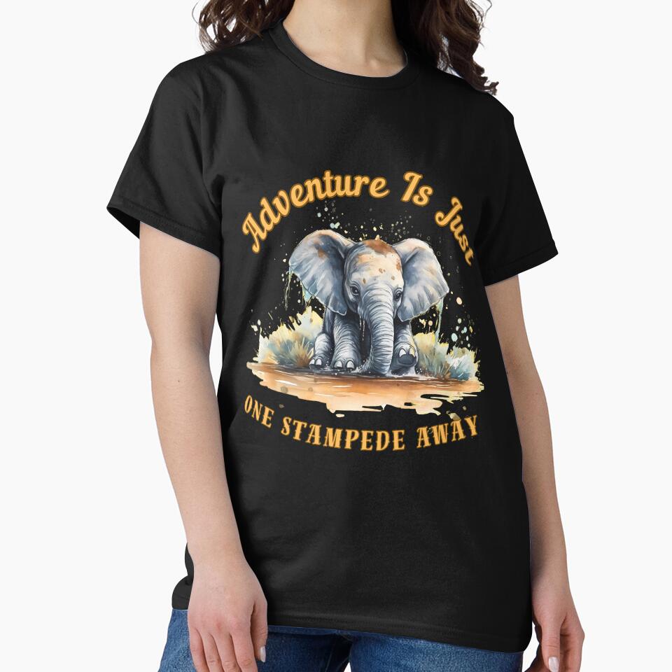Adventure Is Just One Stampede Away. elephant lover by ElephantVibes