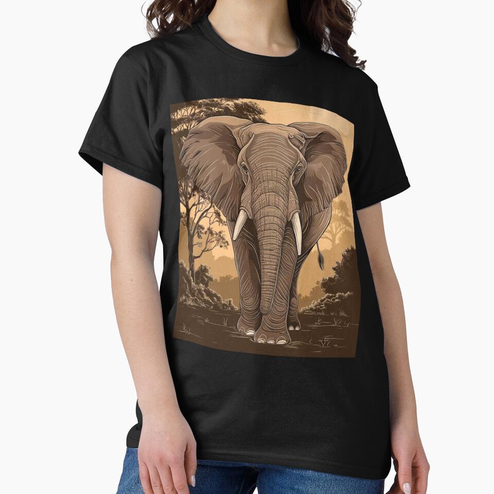 Elephant Portrait. elephant line, elephant drawing, abstract elephant, colorful elephant by ElephantVibes
